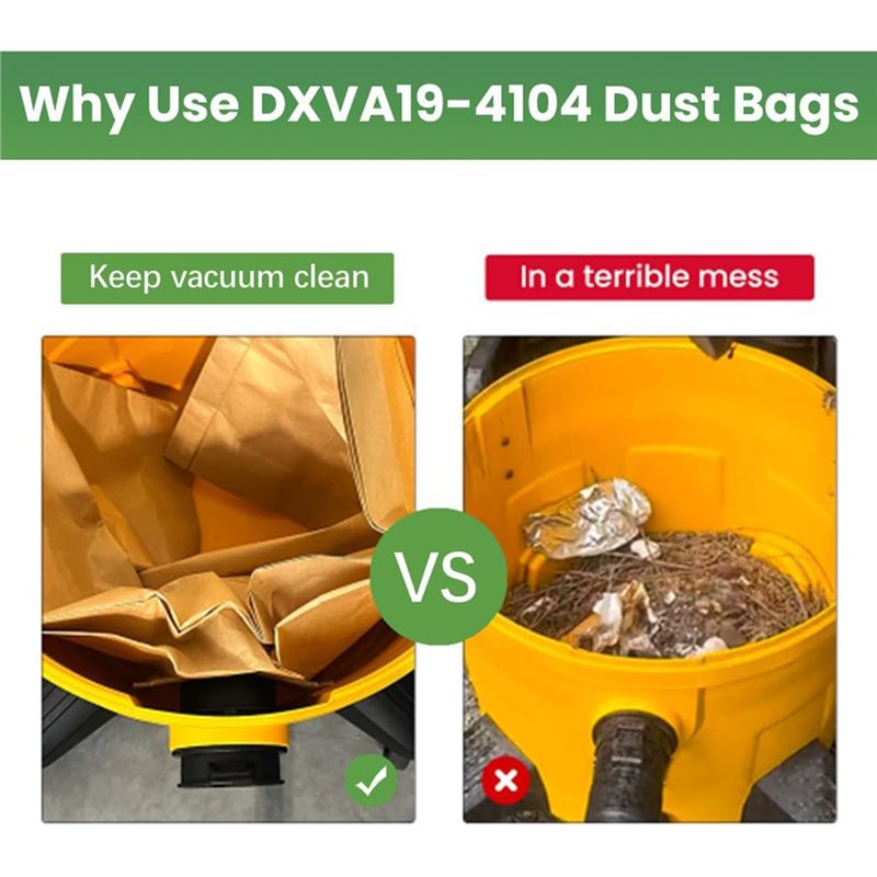 Wet Dry Vacuum Shop - B59B 18 ชิ้น DXVA19-4104 สำหรับถุง Shop