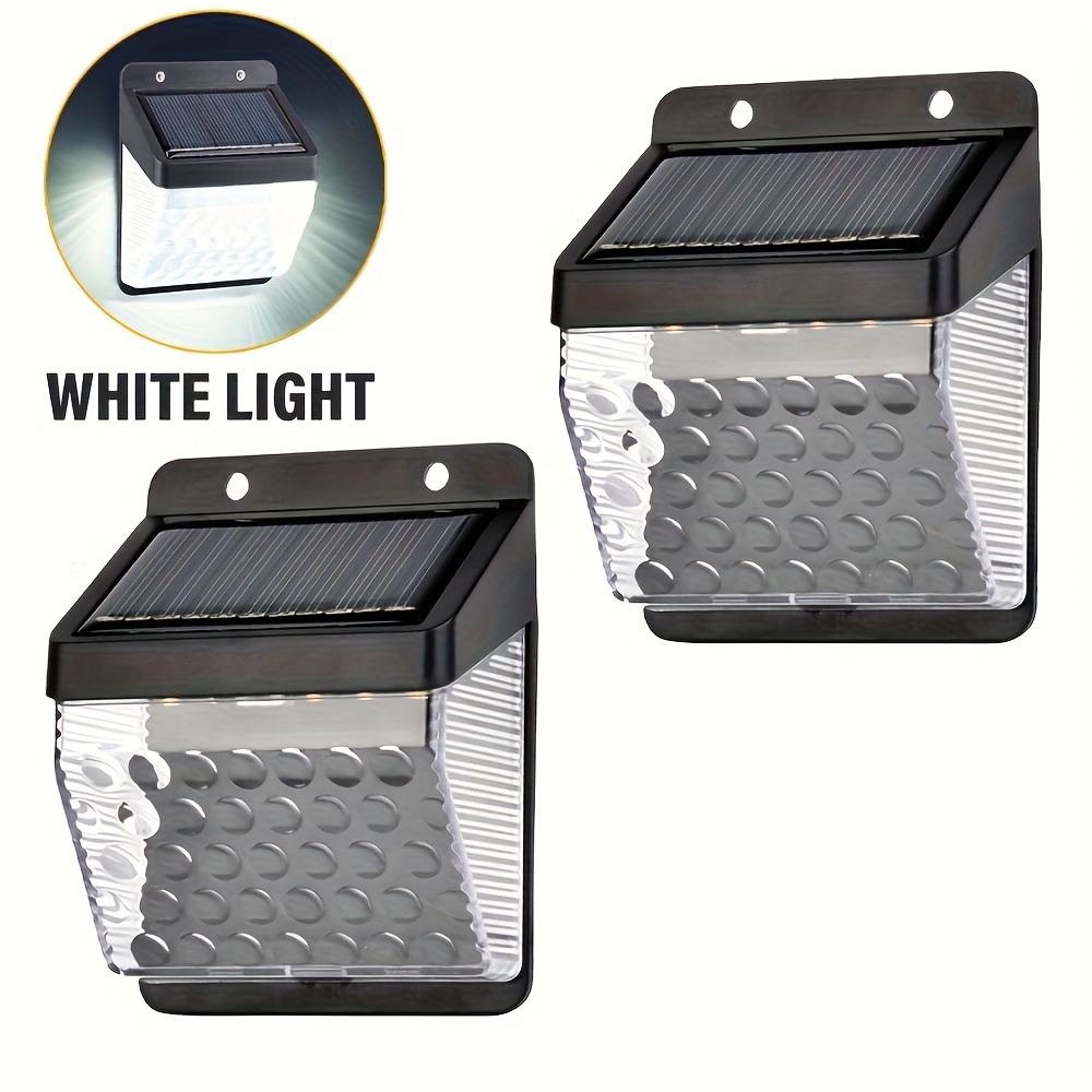 Outdoor Power Supply - ไฟ LED พลังงานแสงอาทิตย์ พร้อมเซ็นเซอร์ตรวจจับความเคลื่อนไหว PIR สำหรับติดผนัง