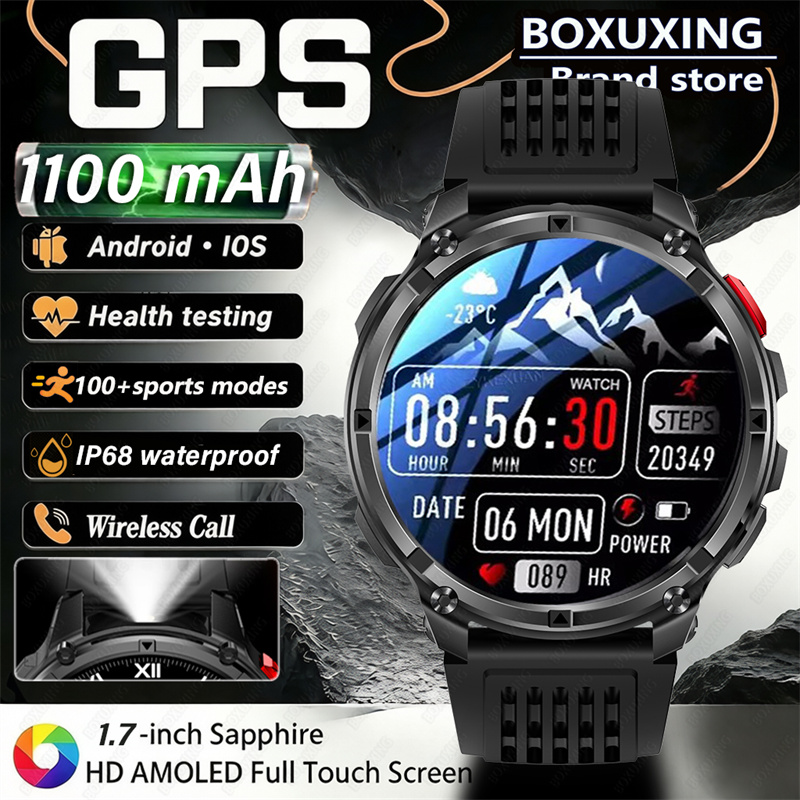 Outdoor Power Monitor - นาฬิกาสมาร์ทวอทช์ GPS สำหรับกิจกรรมกลางแจ้ง ปี 2026 รุ่นใหม่