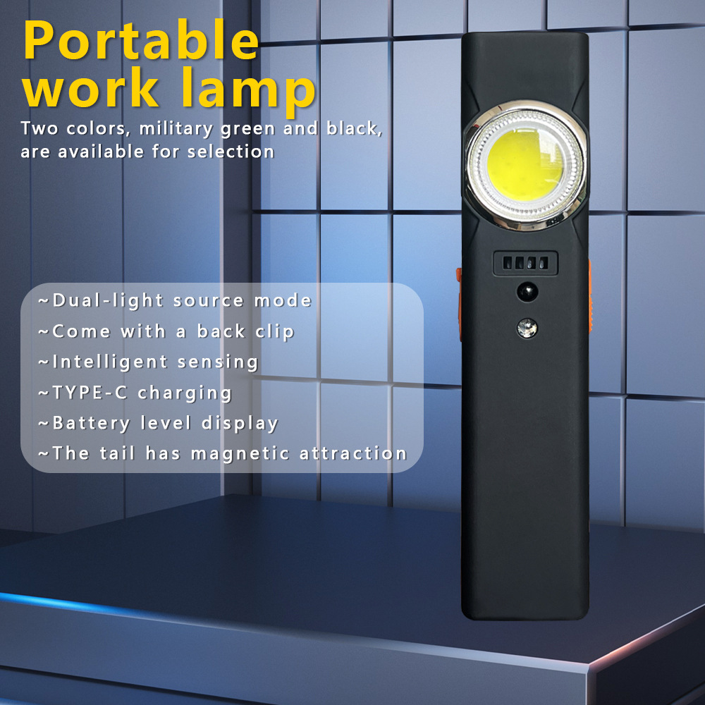 Outdoor Power Supply - มัลติฟังก์ชั่นแบบพกพามินิชาร์จไฟแม่เหล็กกลางแจ้งที่แข็งแกร่งแหล่งกำเนิดแสงคู่ไฟฉาย TYPE-C