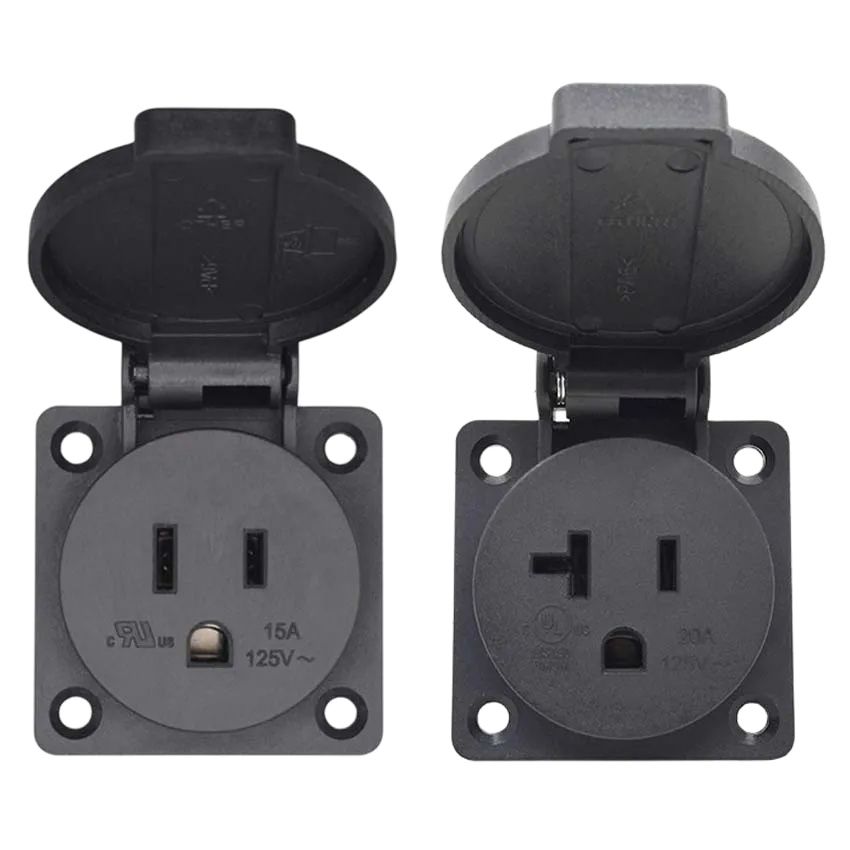 Outdoor Power Receptacle - 1 ชิ้น ยูนิเวอร์แซล 15A 20A อเมริกา