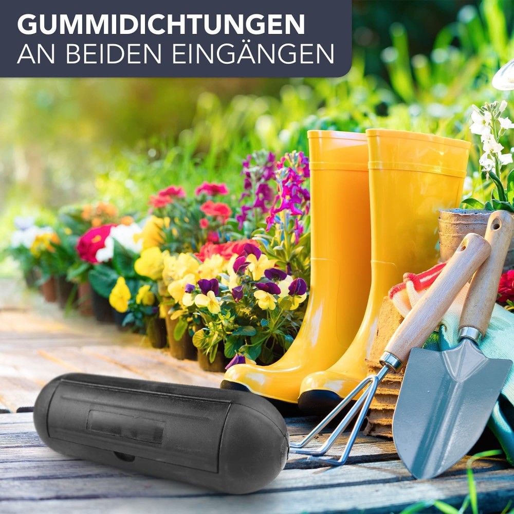 Outdoor Power Cable Junction Box - กล่องป้องกันสายไฟกันน้ำสำหรับใช้งานกลางแจ้ง ป้องกันสายไฟและอุปกรณ์ไฟฟ้า เหมาะสำหรับงานปาร์ตี้วันหยุด อุปกรณ์ทำสวน และเครื่องมือต่างๆ