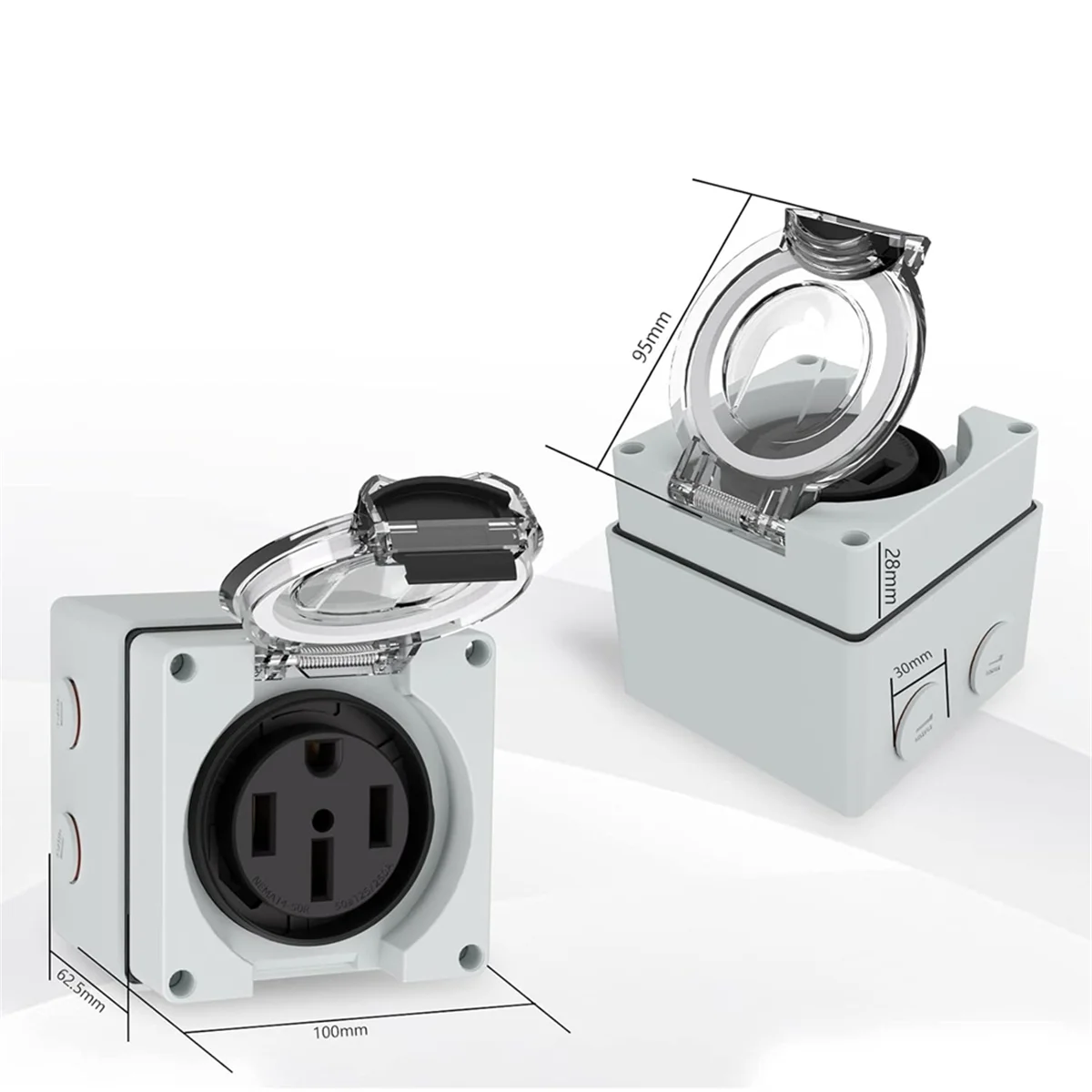 กล่องเต้ารับไฟฟ้า AT16 50 แอมป - Outdoor Power Receptacle บทวิจารณ์และราคา