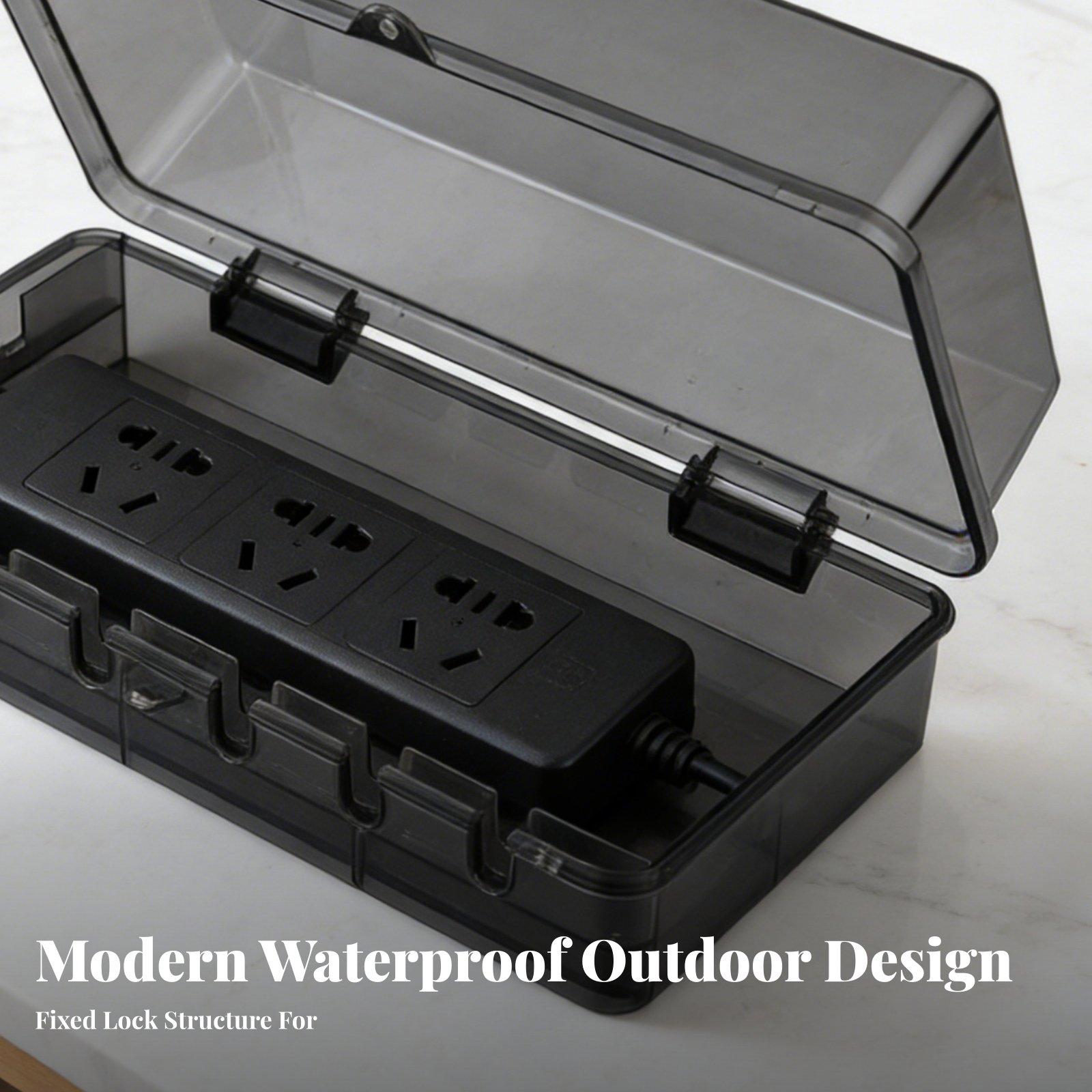 กล่องปลั๊กไฟกันน้ำ ป้องกันฝุ่น - Outdoor Power Box บทวิจารณ์และราคา