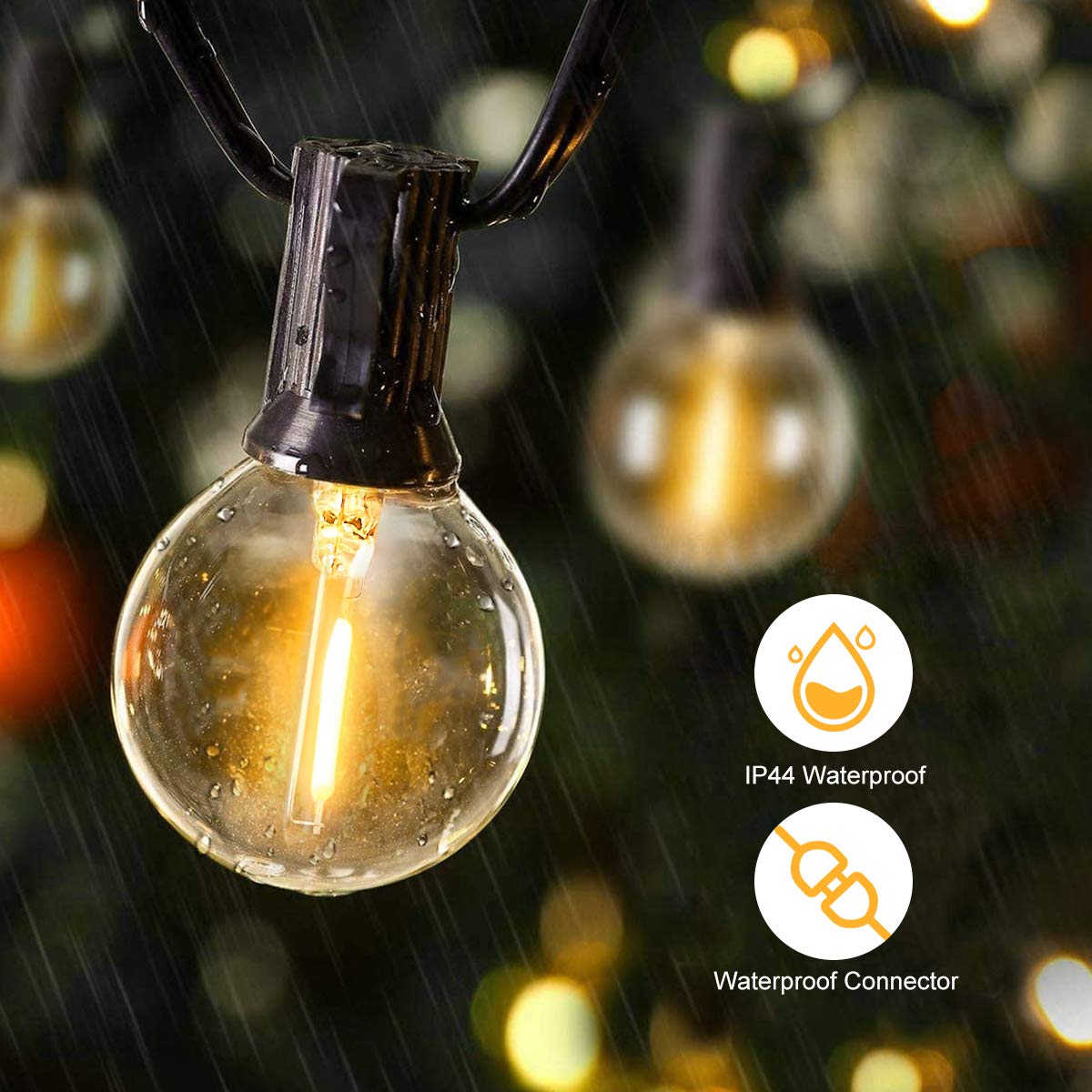 25FT 50FT G40 Fairy String ไฟแ - Outdoor Power Hub บทวิจารณ์และราคา