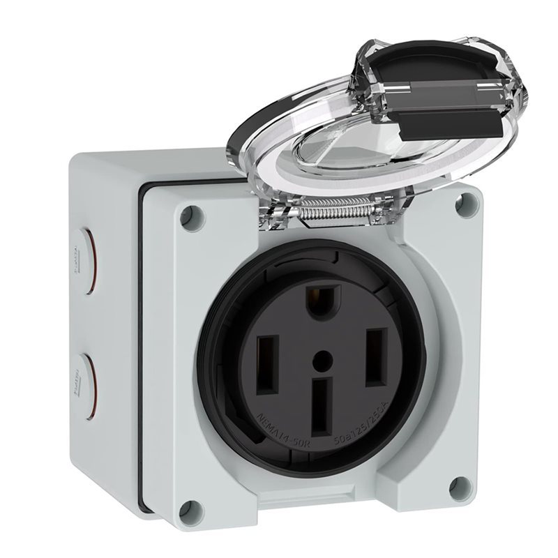 Y17A 6X 50Amp กล่องเต้ารับไฟฟ้ - Outdoor Power Receptacle บทวิจารณ์และราคา