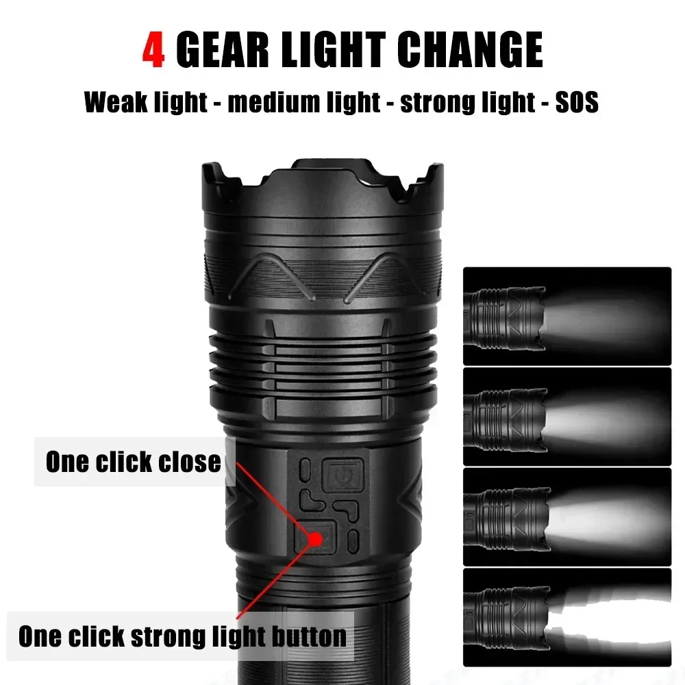 99000000LM ไฟฉาย LED สว่างเป็น - Outdoor Power Bank บทวิจารณ์และราคา