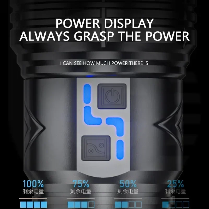 99000000LM ไฟฉาย LED สว่างเป็น - Outdoor Power Bank บทวิจารณ์และราคา