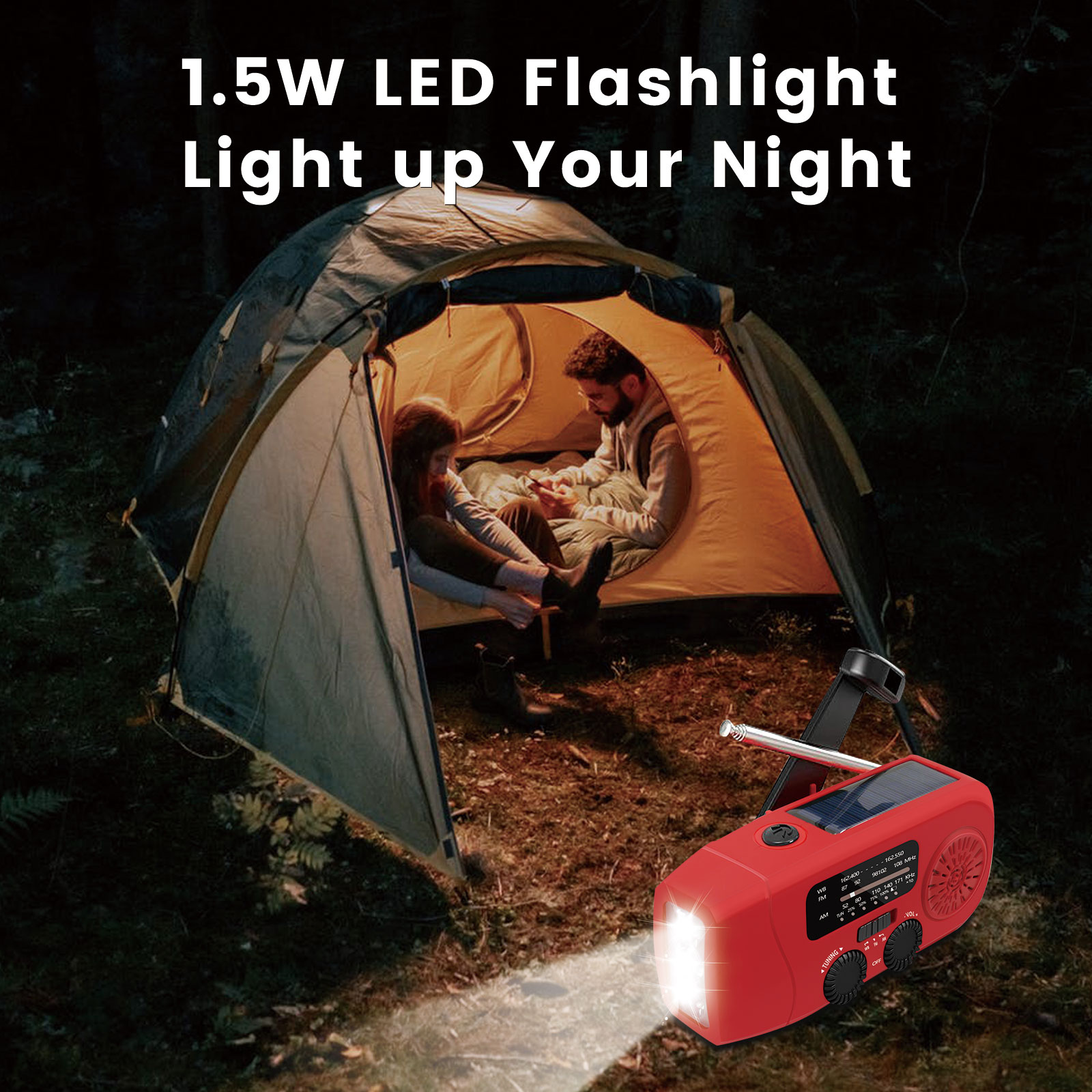 วิทยุ FM แบบพกพา วิทยุพลังงานแ - Outdoor Power Bank บทวิจารณ์และราคา