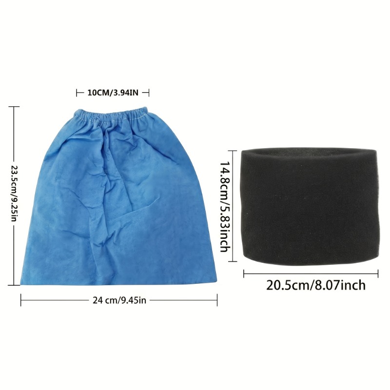 2 ชิ้น ไส้กรองโฟม + 2 ชิ้น ถุง - Wet Dry Vacuum Shop บทวิจารณ์และราคา