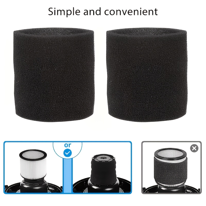2 ชิ้น ไส้กรองโฟม + 2 ชิ้น ถุง - Wet Dry Vacuum Shop บทวิจารณ์และราคา