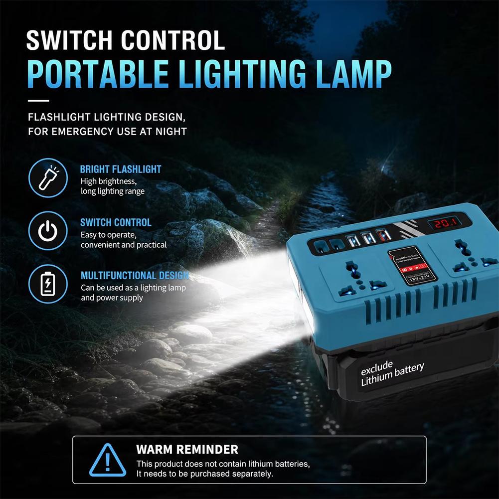 อินเวอร์เตอร์แปลงไฟแบตเตอรี่ลิ - Outdoor Power Hub บทวิจารณ์และราคา