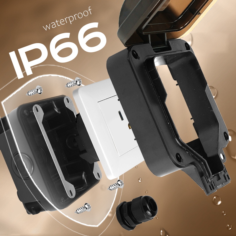 Avoir IP66 ซ็อกเก็ตกันน้ําผนัง - Outdoor Power Hub บทวิจารณ์และราคา