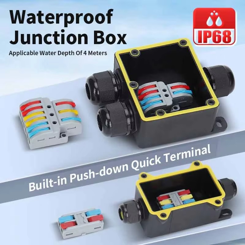 กล่องต่อสายไฟกันน้ำ IP68 แบบ 2 - Outdoor Power Plug บทวิจารณ์และราคา