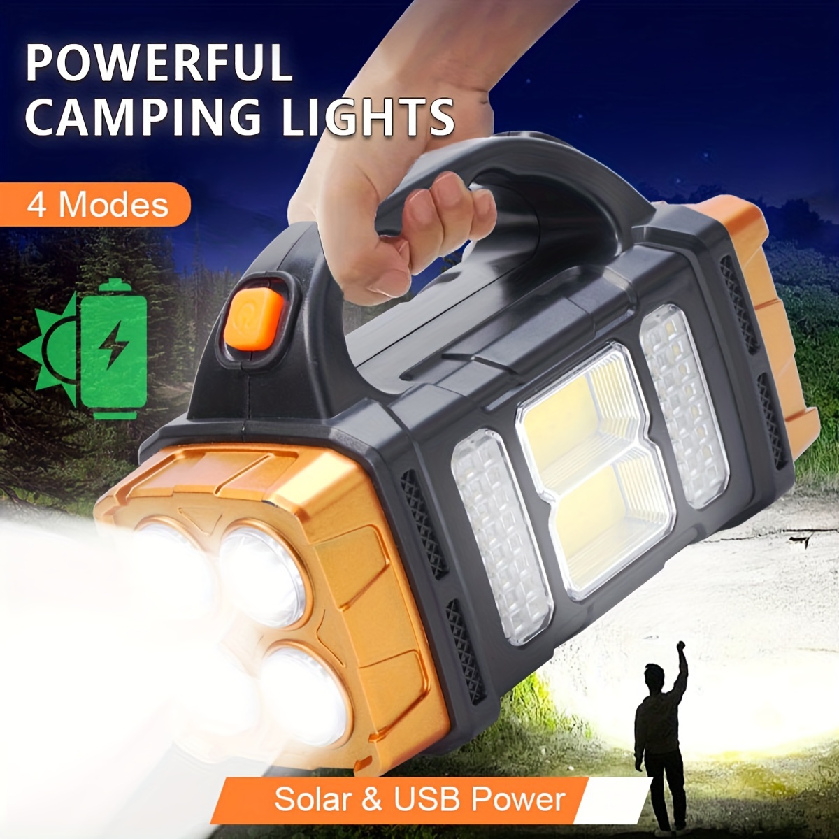 อัพเกรดใหม่ ไฟฉาย LED พลังงานแ - Outdoor Power Bank บทวิจารณ์และราคา