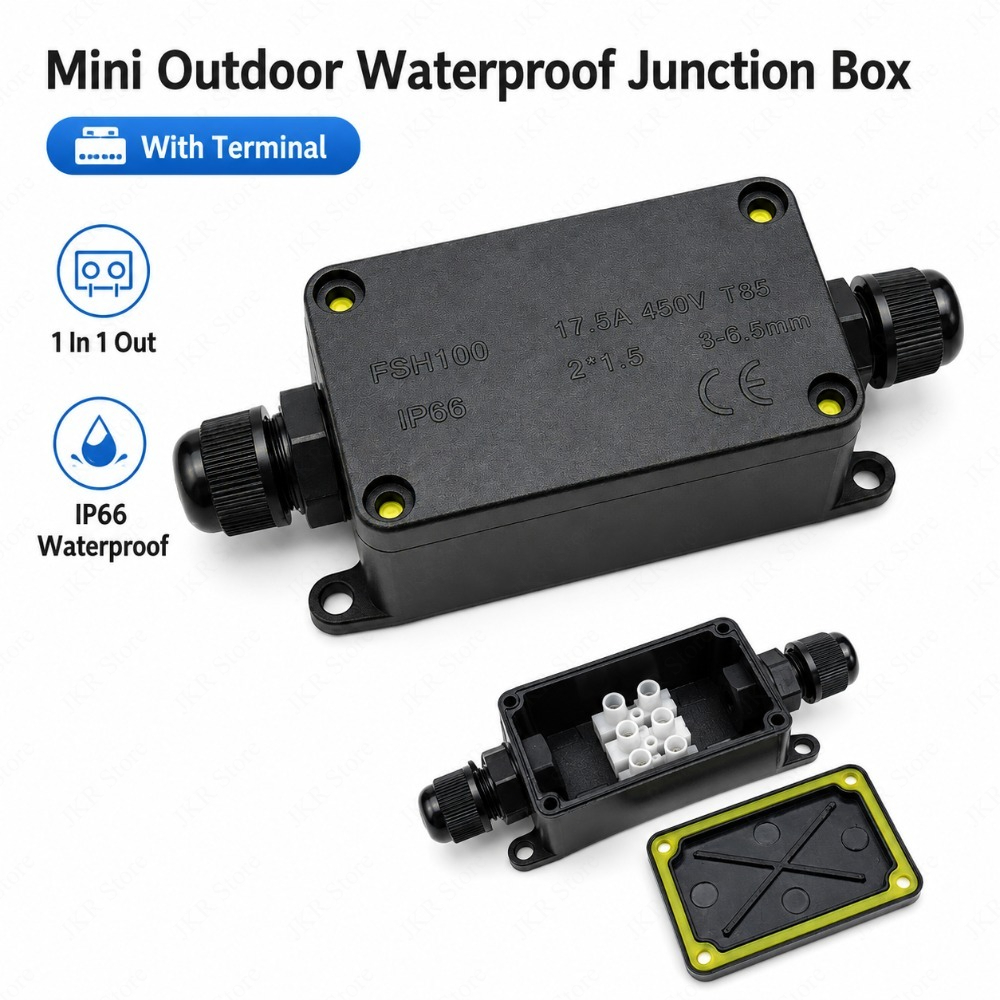กล่องต่อสายไฟแบบปิดผนึก IP66 ส - Outdoor Power Cable Junction Box บทวิจารณ์และราคา