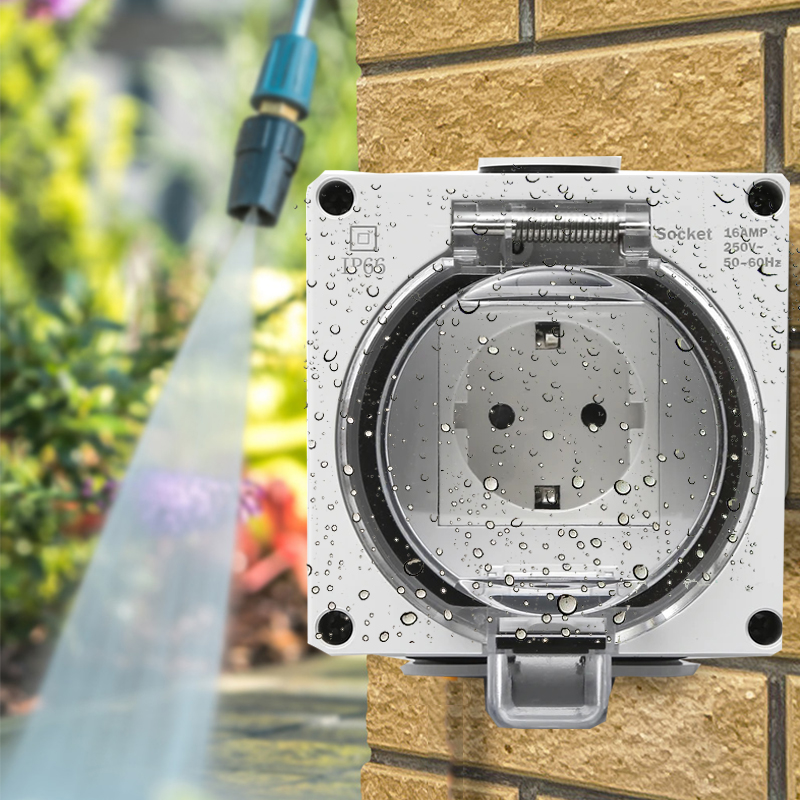 เต้ารับไฟฟ้ากันน้ํา IP66 กลางแ - Outdoor Power Receptacle บทวิจารณ์และราคา