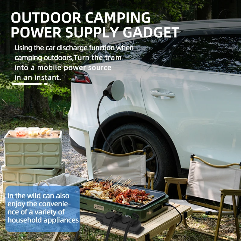 สายชาร์จรถยนต์ไฟฟ้าแบบพกพา 16A - Outdoor Power Plug บทวิจารณ์และราคา
