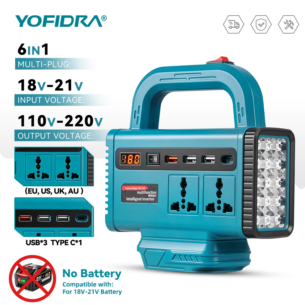 สถานีไฟฟ้าพกพา 2200 วัตต์ สำหร - Outdoor Power Generator บทวิจารณ์และราคา