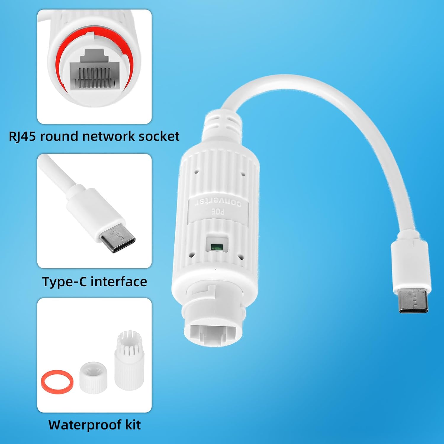 ตัวแปลงไฟ POE เป็น USB-C สำหรั - Outdoor Power Monitor บทวิจารณ์และราคา