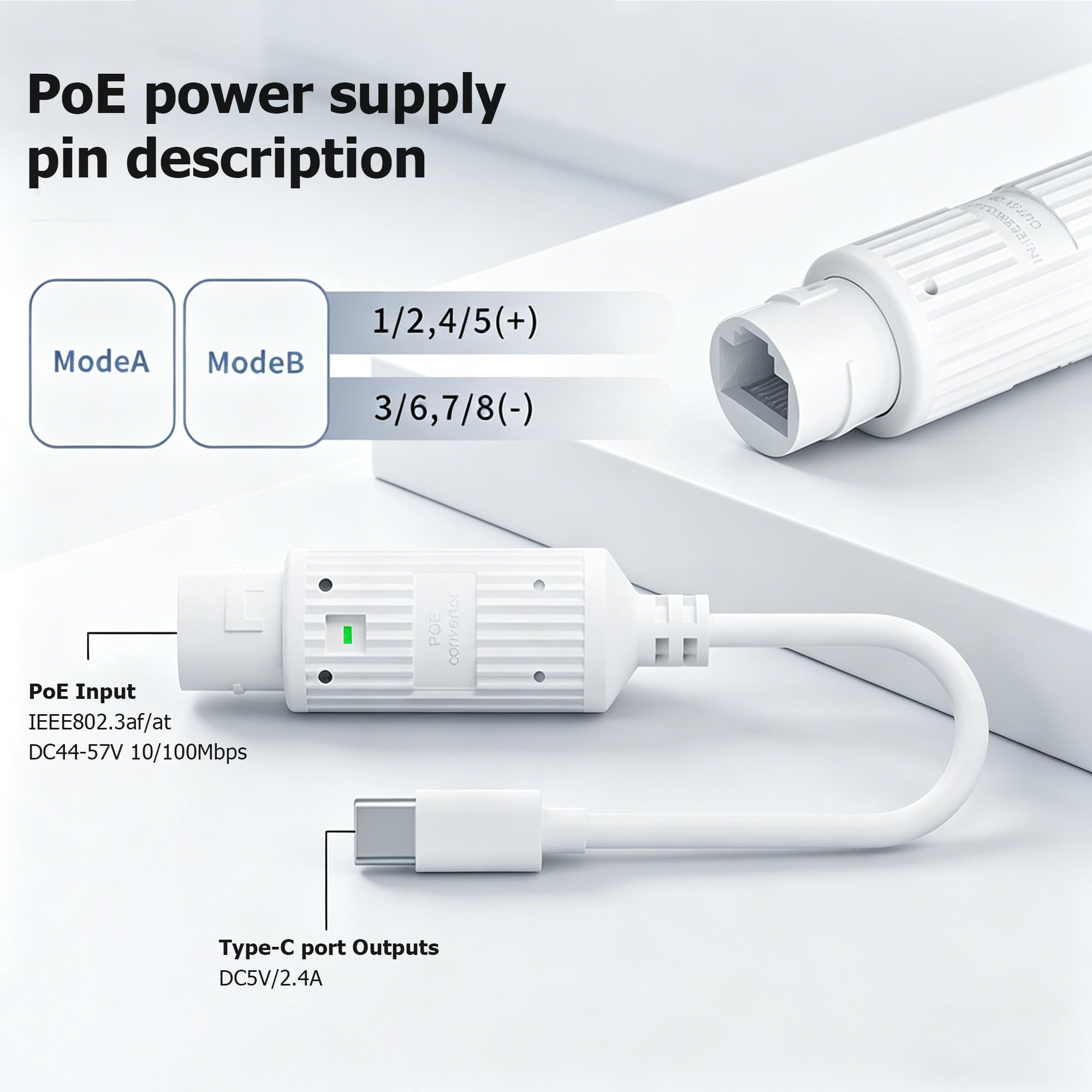 ตัวแปลงไฟ POE เป็น USB-C สำหรั - Outdoor Power Monitor บทวิจารณ์และราคา