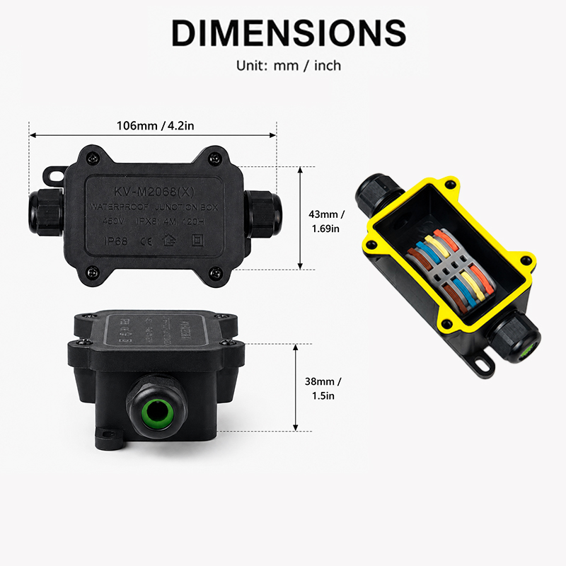 กล่องต่อสายไฟกันน้ำ IP68 แบบ 2 - Outdoor Power Junction บทวิจารณ์และราคา