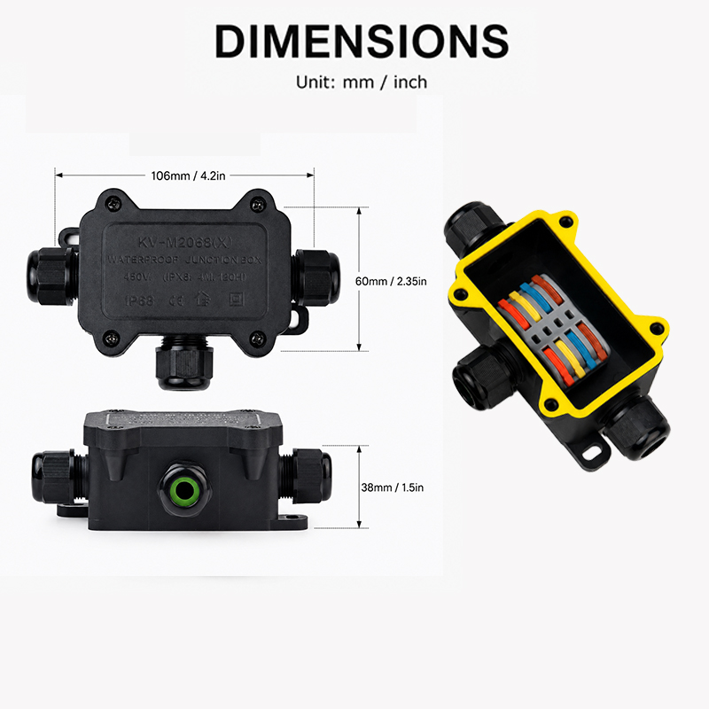กล่องต่อสายไฟกันน้ำ IP68 แบบ 2 - Outdoor Power Junction บทวิจารณ์และราคา
