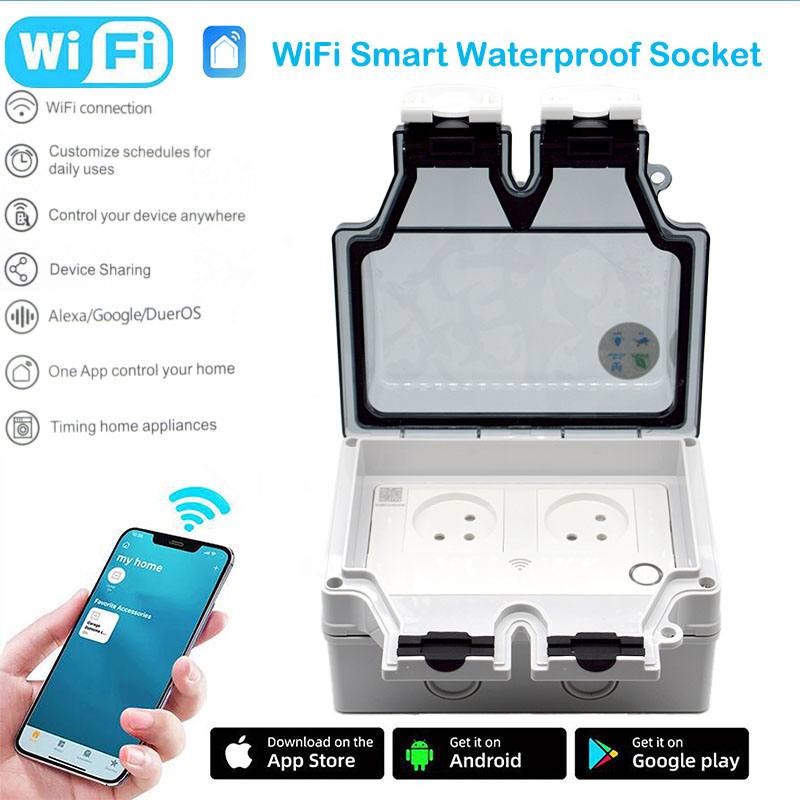 16A สมาร์ทซ็อกเก็ต IP66 ปลั๊กก - Outdoor Power Hub บทวิจารณ์และราคา