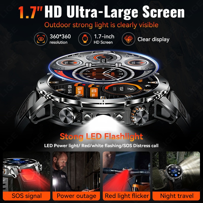 LIGE นาฬิกาอัจฉริยะรุ่นใหม่ แบ - Outdoor Power Monitor บทวิจารณ์และราคา