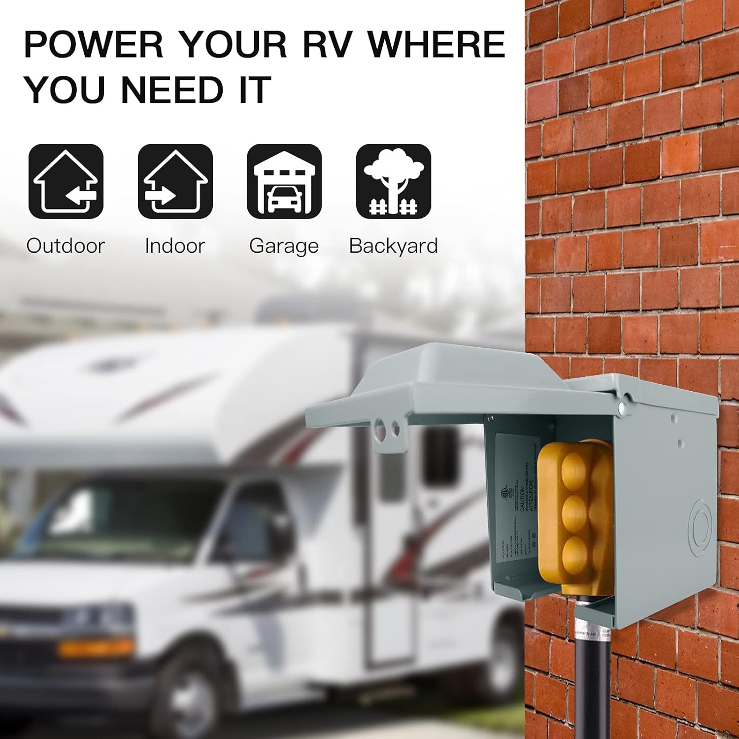 30/50 แอมป์ 125/250 โวลต์ RV P - Outdoor Power Receptacle บทวิจารณ์และราคา