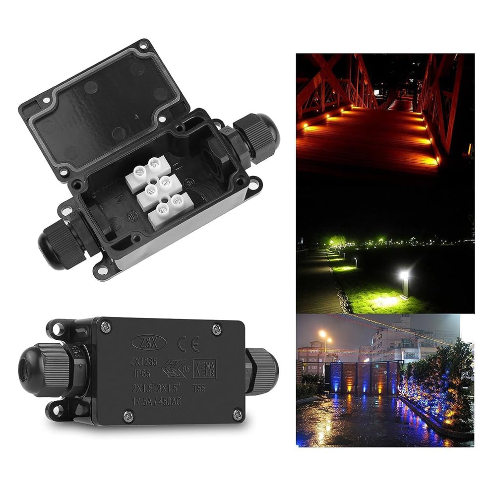 กล่องรวมสายไฟกันน้ำกลางแจ้ง 2  - Outdoor Power Cable Junction Box บทวิจารณ์และราคา