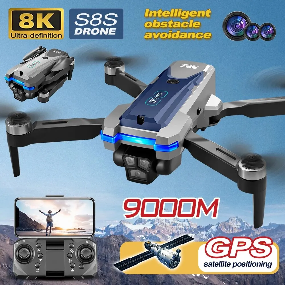 โดรน GPS S8S 5G Wi-Fi 8K HD ลื - Outdoor Power Box บทวิจารณ์และราคา